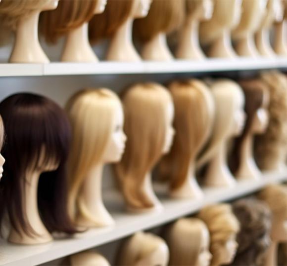 Perruques cheveux blonds